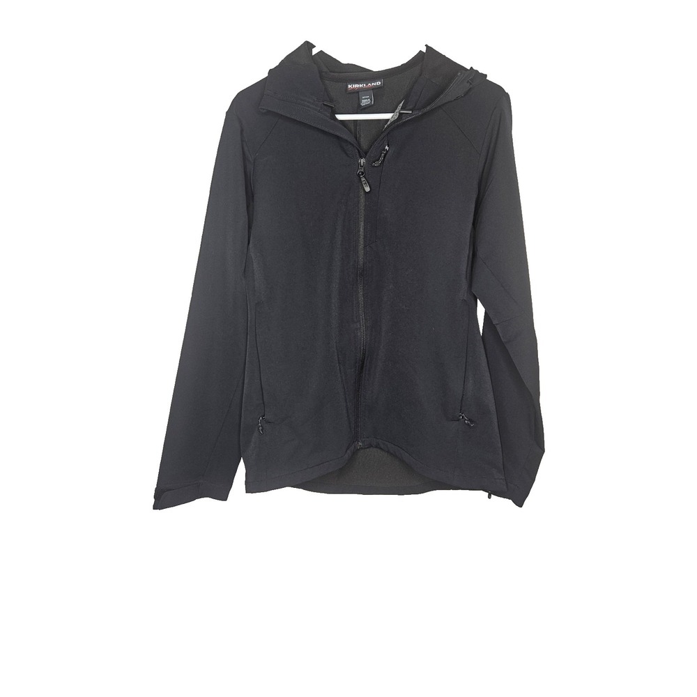 Kirkland Signature Womens S Black Hooded Jacket Gorpcore Athleisure Minimalist